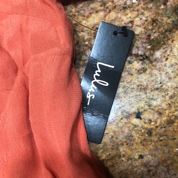 Lulus orange and white dress - Picture 3 of 3